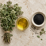 Wild oregano, black seeds and cold-pressed oil