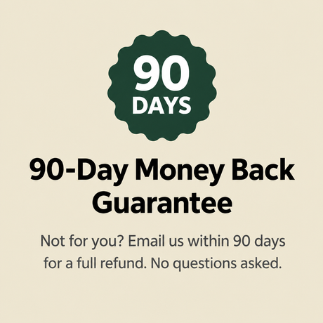 90-day money back guarantee